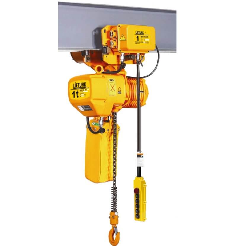 1 TON ELEKTRİKLİ YÜRÜYÜŞLÜ ZİNCİRLİ VİNÇ