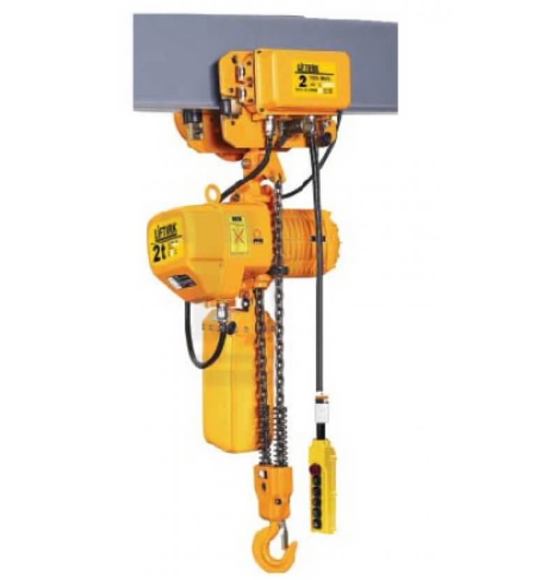 2 TON ELEKTRİKLİ YÜRÜYÜŞLÜ ÇİFT ZİNCİRLİ VİNÇ