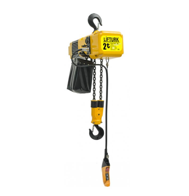 2 TON SABİT KANCA ASKILI  ÇİFT ZİNCİRLİ VİNÇ