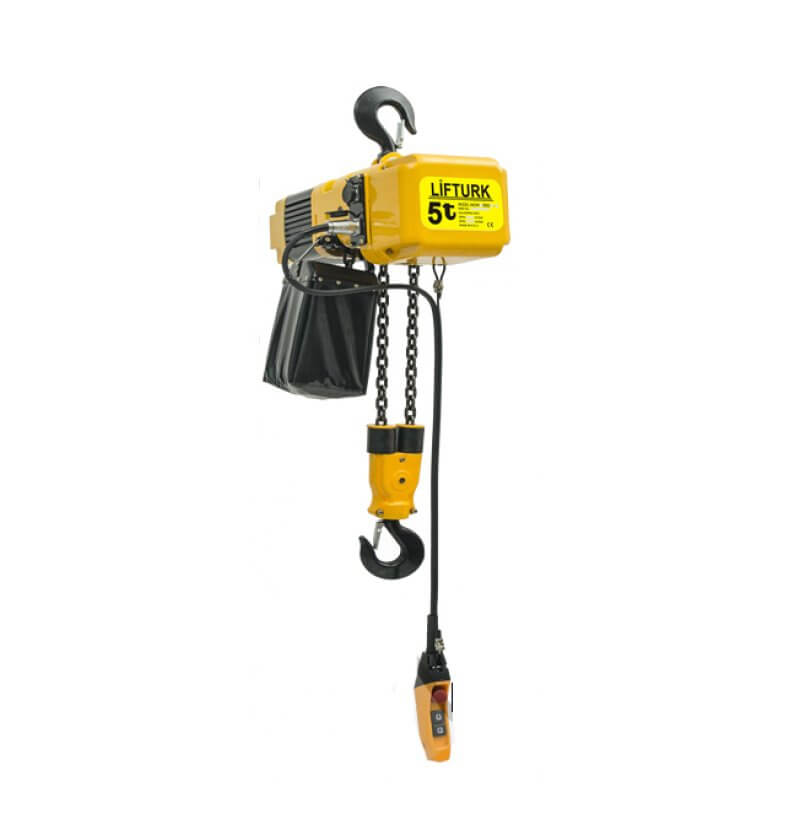 5 TON SABİT KANCA ASKILI ÇİFT ZİNCİRLİ VİNÇ