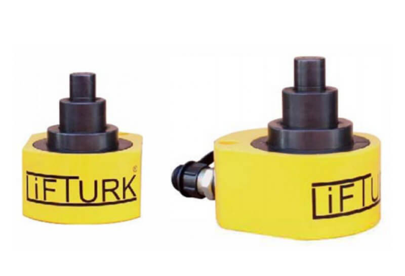 50 TON 66 MM TEK TESİRLİ TELESKOPİK KISA SİLİNDİR KRİKO