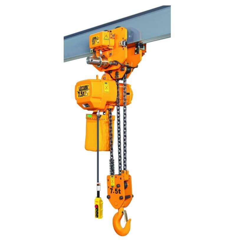 7,5 TON ELEKTRİKLİ YÜRÜYÜŞLÜ ZİNCİRLİ VİNÇ