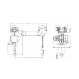 500 KG İKİZ KANCALI MONORAY VİNÇ